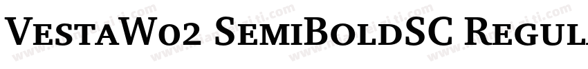 VestaW02 SemiBoldSC Regular字体转换
